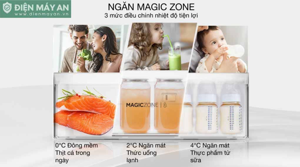 Tủ lạnh Aqua Inverter 410 lít AQR-M466XA(GB)